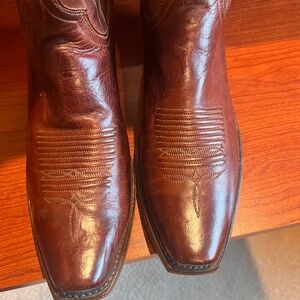 Lucchese brown boots size 10 D with medium square toe